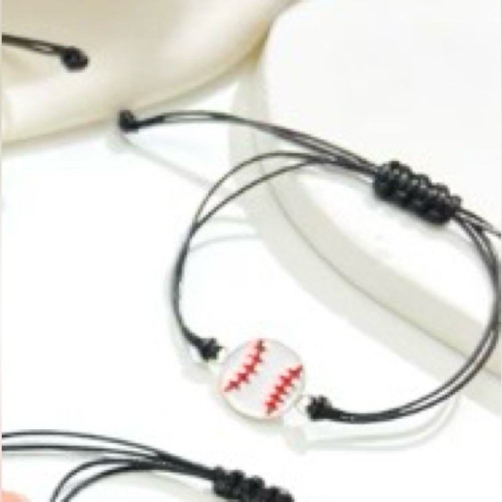 NEW - adjustable baseball bracelet, baseball lover gift - Picture 2 of 2